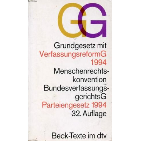 Grundgesetz (Beck-Texte im dtv) (German Edition) Udo di Di Fabio