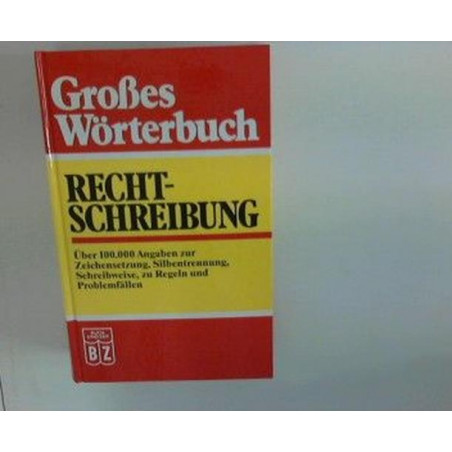 Grosses Wörterbuch Die Neue Rechtschreibung Thomas Kahler Dieter Binder
