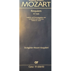 Requiem d-Moll KV 626 (Levin) Klavierauszug Mozart Wolfgang Amadeus